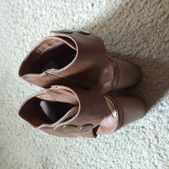 Corky's Brown Open Toe Slingback 3.5" Inch Heeled Sandals Size 9 - Picture 5 of 11